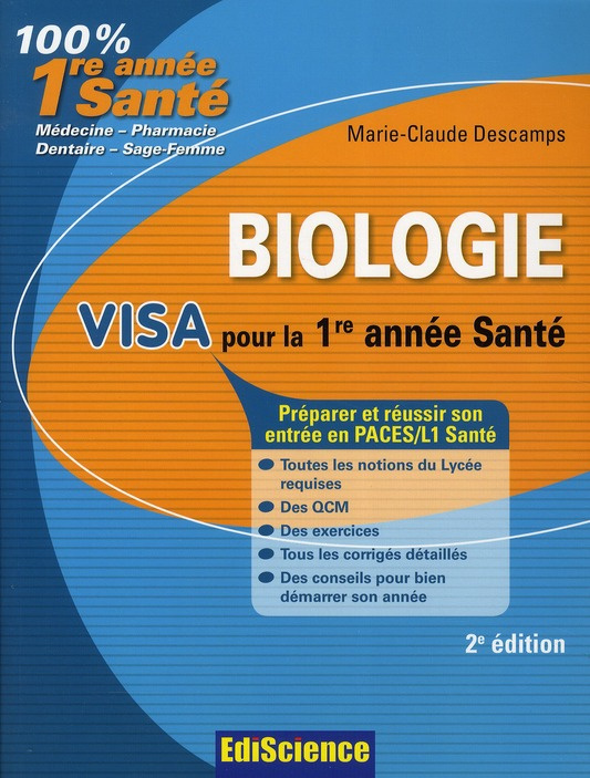 Biologie. Visa pour la 1e année Santé, 2e édition