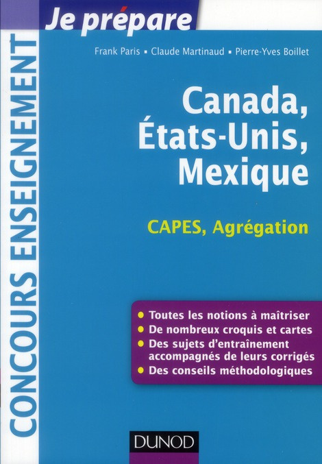 CANADA, ETATS-UNIS, MEXIQUE - CAPES-AGREGATION GEOGRAPHIE
