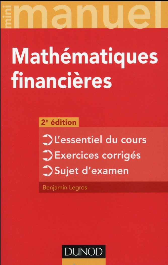 Mii manuel Mathématiques financières. 2e édition