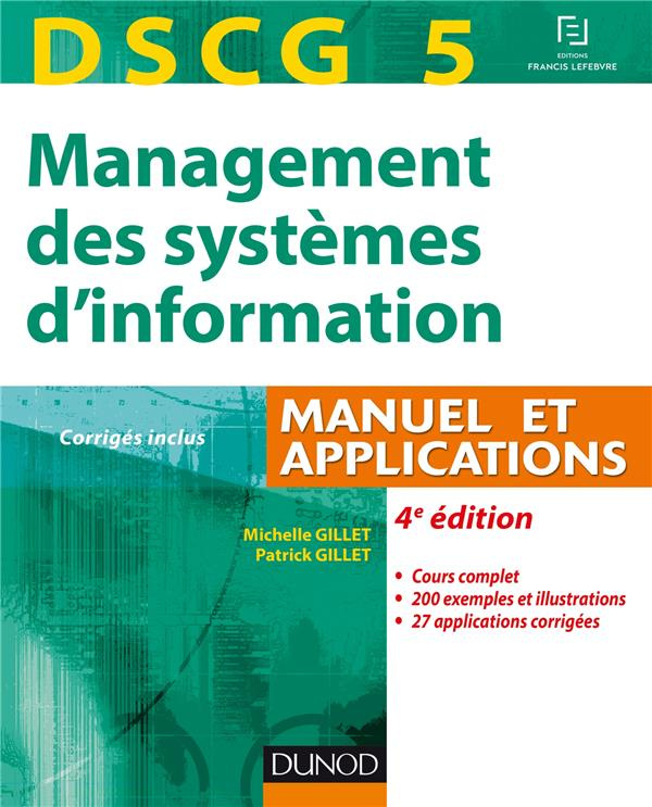 Management des systèmes d'information DSCG 5. Manuel et applications, corrigés inclus, 4e édition