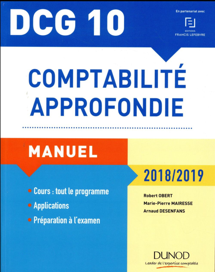 DCG 10 Comptabilité approfondie
