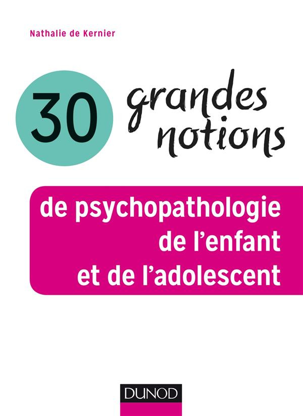 30 grandes notions de psychopathologie de l'enfant et de l'adolescent