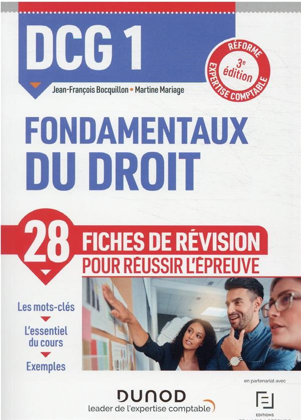 DCG 1 Fondamentaux du droit. Fiches de révision, 3e édition