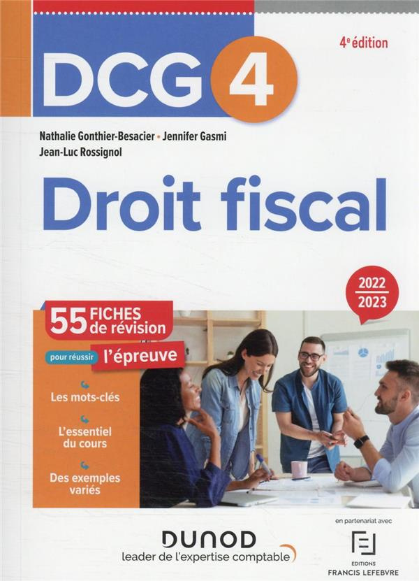 Droit fiscal DCG 4. Fiches de révision, Edition 2022-2023