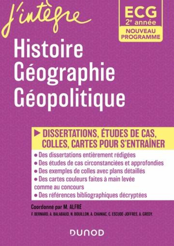 ECG 2 - Histoire Géographie Géopolitique du monde contemporain - Programmes 2021. Dissertations, étu