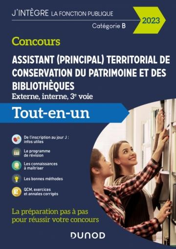 Concours Assistant (principal) territorial de conservation du patrimoine et des bibliothèques. Tout-