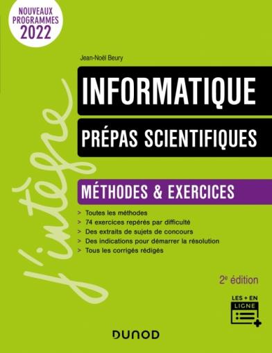 Informatique avec Python MPSI - PCSI - PTSI - MP - PC - PSI - PT - TSI - TPC. Méthodes & exercices,