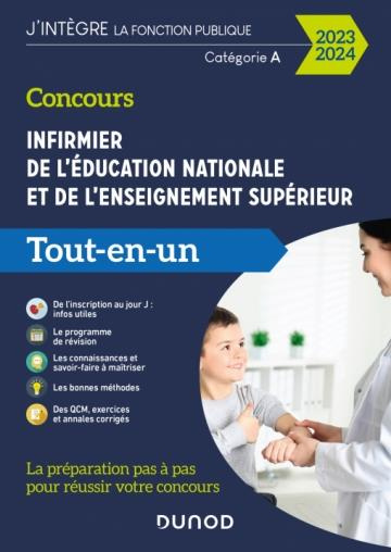 Concours Infirmier de l'éducation nationale et de l'enseignement supérieur. Tout-en-un, Edition 2023
