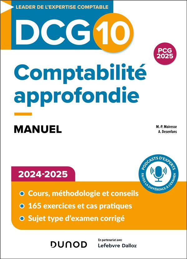 Comptabilité approfondie DCG 10. Manuel, Edition 2024-2025
