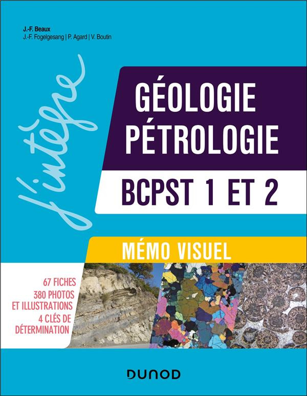 Géologie pétrologie BCPST 1 et 2. Mémo visuel