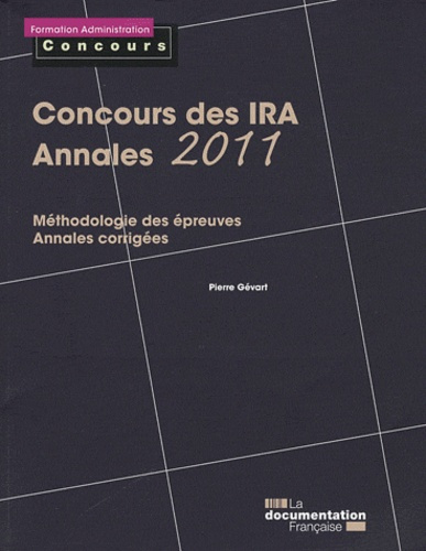 Concours des IRA, Annales 2011. Epreuves écrites