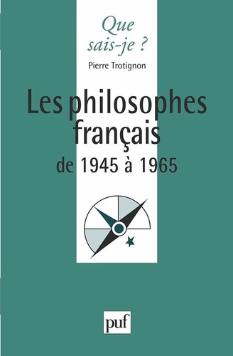 Philosophes français de 1945 à 1965. 5e édition