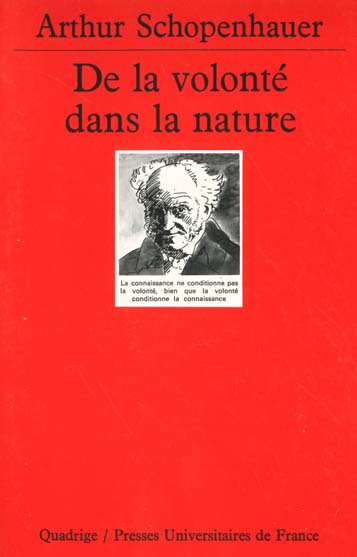 DE LA VOLONTE DANS LA NATURE. 2ème édition