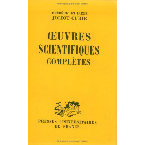 OEUVRES SCIENTIFIQUES COMPLETES