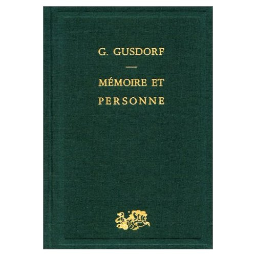 MEMOIRE ET PERSONNE