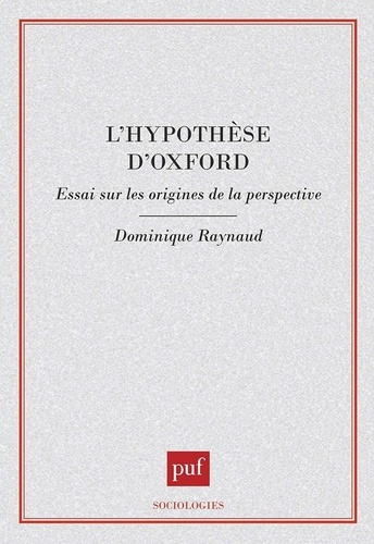 L'HYPOTHESE D'OXFORD. Essai sur les origines de la perspective