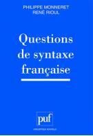 Questions de syntaxe française