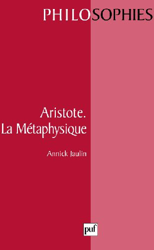 Aristote, la "Métaphysique"