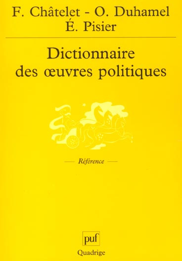 Dictionnaire des oeuvres politiques
