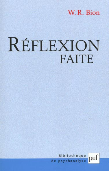 Réflexion faite