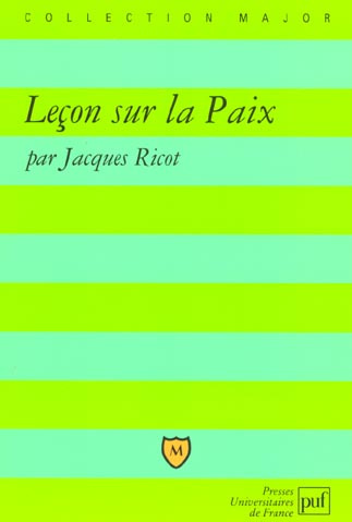 Leçon sur la Paix