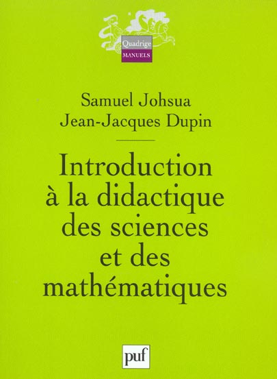 Introduction à la didactique des sciences et des mathématiques