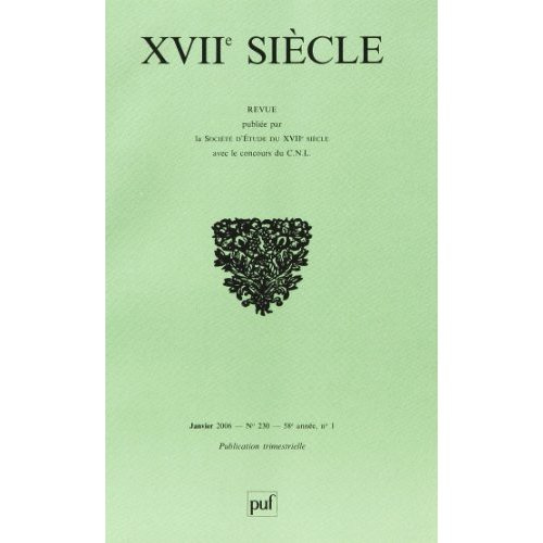 XVIIe siècle N° 230, Janvier-Mars 2006