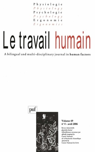 Le travail humain Volume 69 N° 4, Octobre 2006