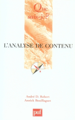 L'analyse de contenu. 3e édition