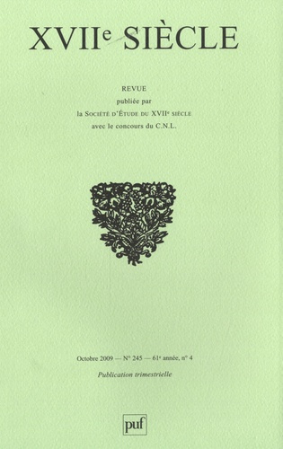 XVIIe siècle N° 245 : Ut pictura poesis : poésie et peinture au XVIIe siècle