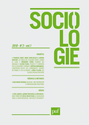 Sociologie N° 2 Volume 1/2010