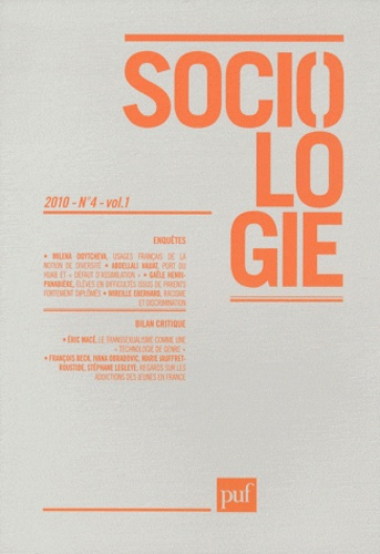 Sociologie Volume 1, N° 4