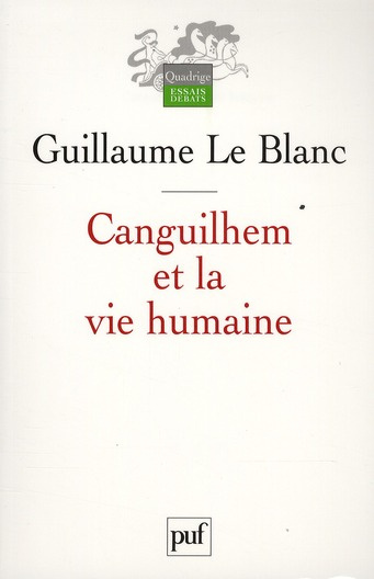 Canguilhem et la vie humaine