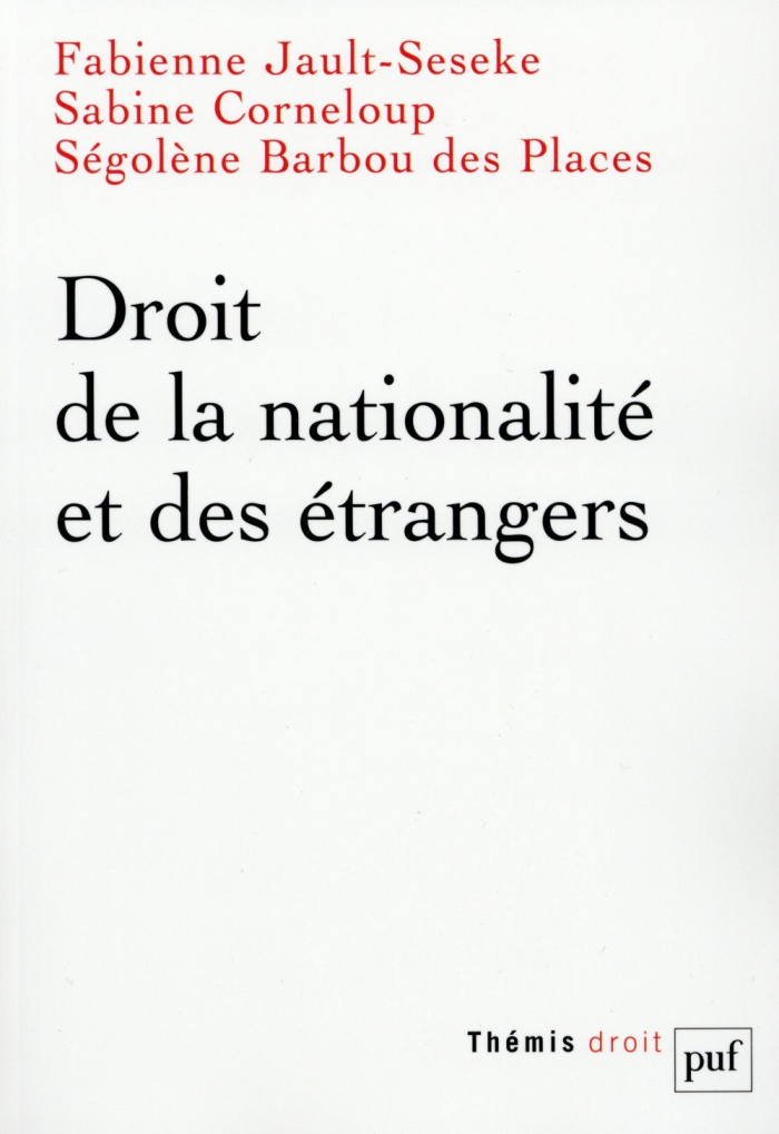 Droit de la nationalité et des étrangers