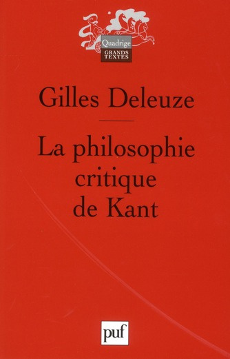 La philosophie critique de Kant
