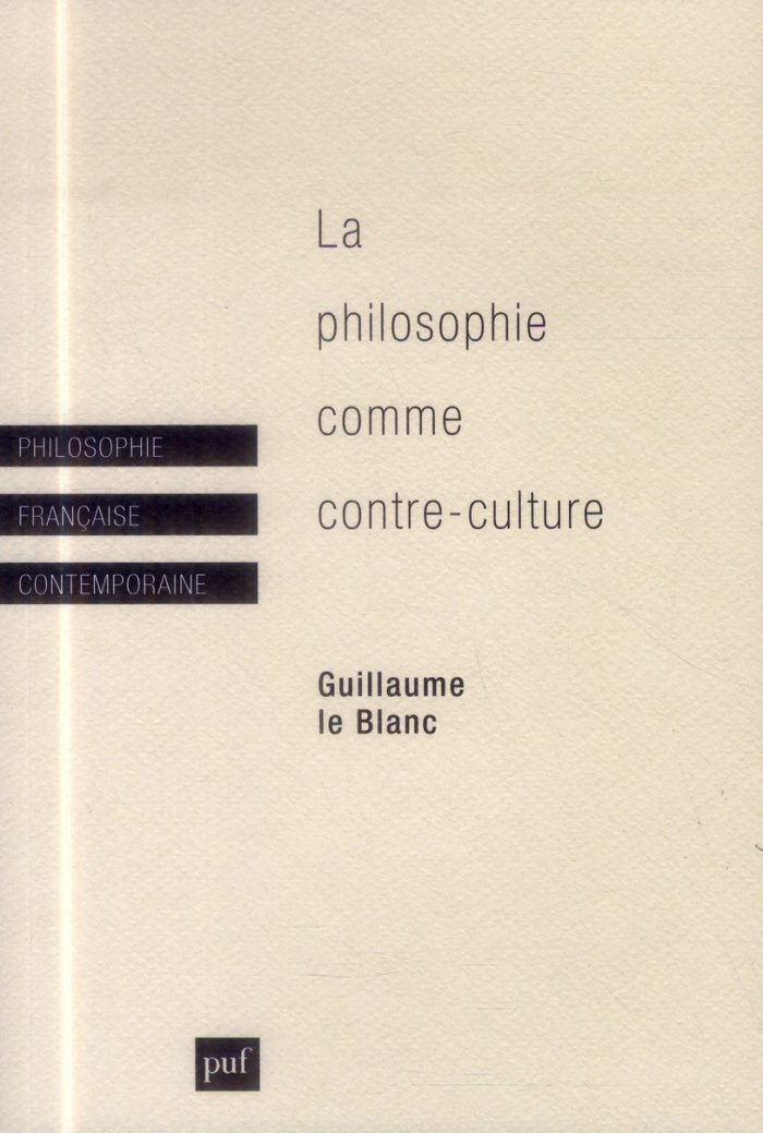 La philosophie comme contre-culture