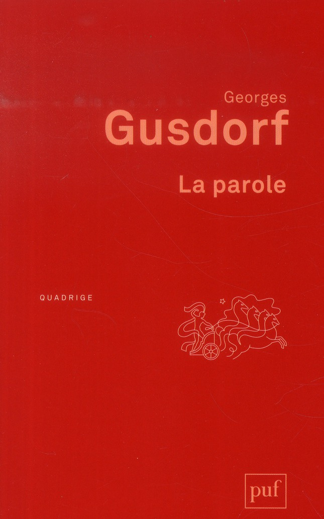 La parole . 3e édition