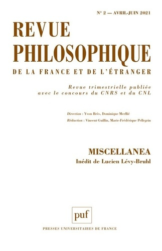 Revue philosophique N° 2, avril-juin 2021 : Miscellanea
