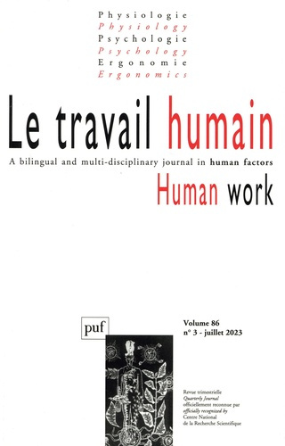 Le travail humain Volume 88 N°3, décembre 2023