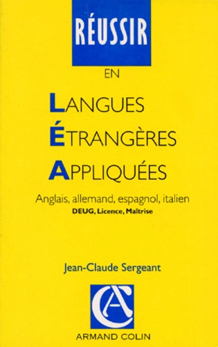 REUSSIR EN LANGUES ETRANGERES APPLIQUEES