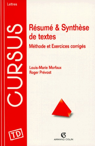 RESUME ET SYNTHESE DE TEXTES