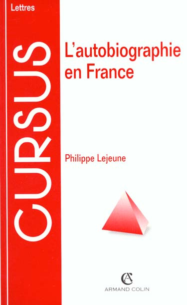 L'AUTOBIOGRAPHIE EN FRANCE
