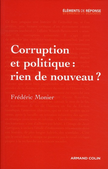 Corruption et politique : rien de nouveau ?