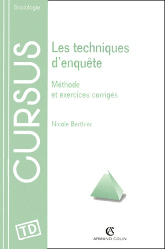 LES TECHNIQUES D'ENQUETE