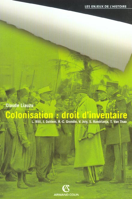 Colonisation : droit d'inventaire