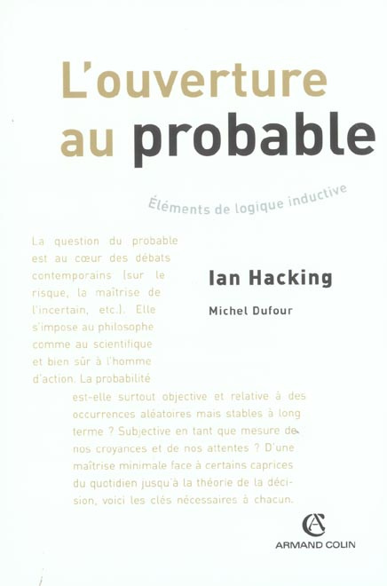 L'ouverture au probable. Eléments de logique inductive