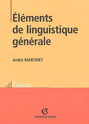 ELEMENTS DE LINGUISTIQUE GENERALE
