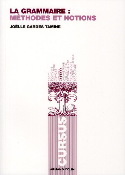 La grammaire. Méthodes et notions