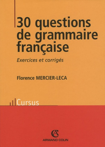 30 QUESTIONS DE GRAMMAIRE FRANCAISE