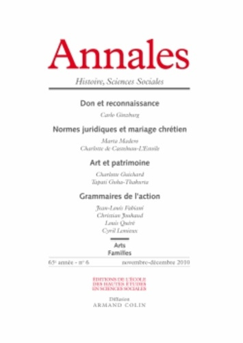 Annales Histoire, Sciences Sociales/6/Don et reconnaissance , Normes juridiques et mariage chrétien